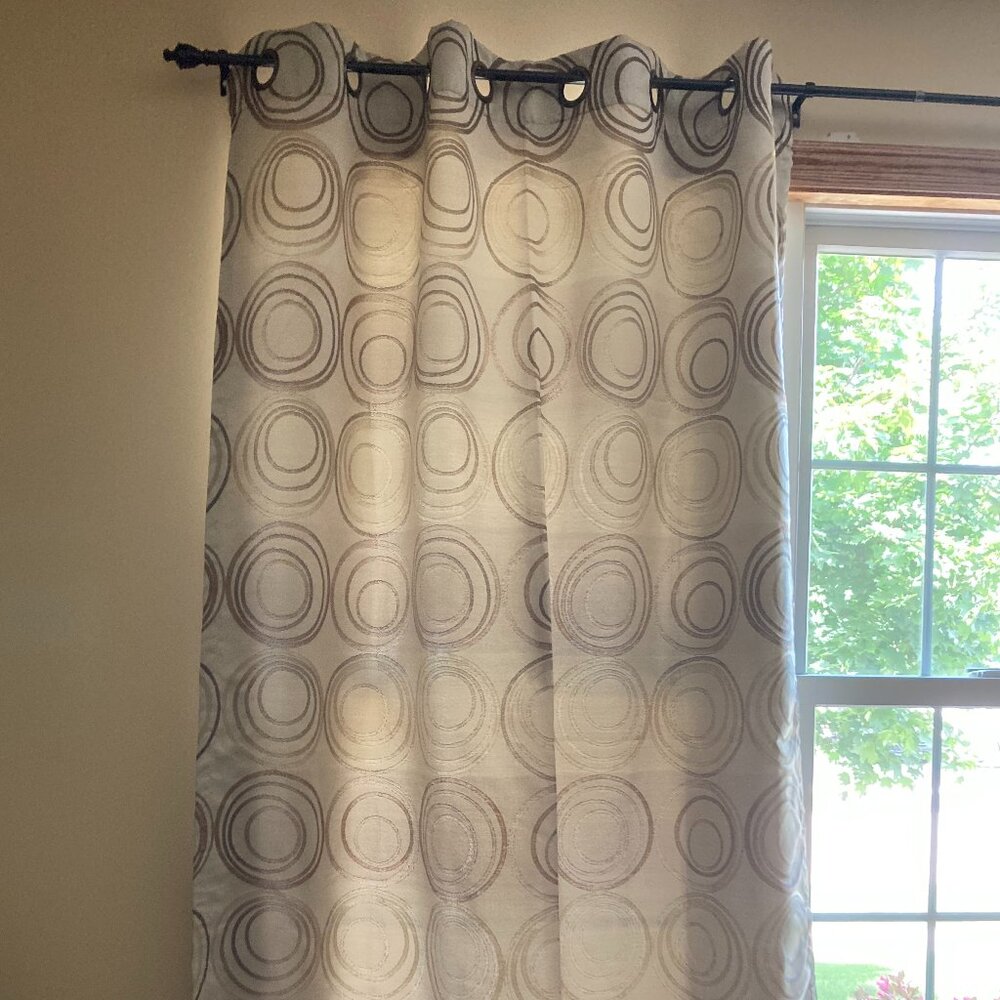 Apt 9 Geometric Grommet Curtain Panel - One Panel - Picture 4 of 14